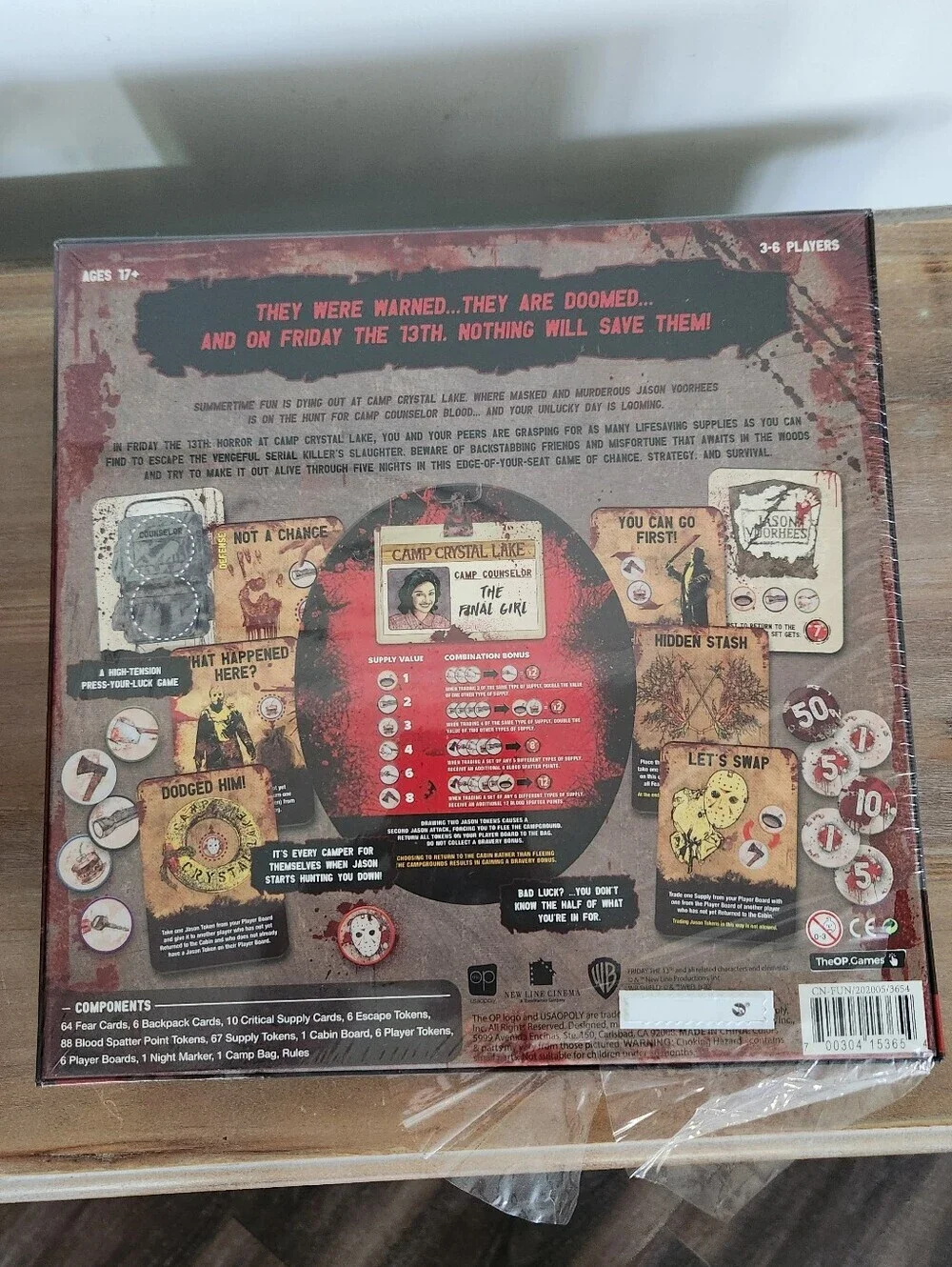Friday the 13th Horror at Camp Crystal Lake Board Game NEW Sealed OP Games Jason